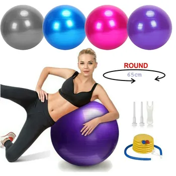 

65Cm Yoga Ball Exercise Ball Fitness Core Pregnancy Birthing Anti-Burst Fitness Exercise Tool Fitness Yoga accessories #45