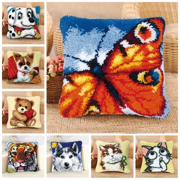 DIY Latch Hook Pillow Latch Hook Rug Kits Dogs Animal Series 3D Segment Embroidery Pillow Wool Cross Stitch Carpet Embroidery Z
DIY Latch Hook Pillow Latch Hook Rug Kits Dogs Animal Series 3D Segment Embroidery Pillow Wool Cross Stitch Carpet Embroidery Z