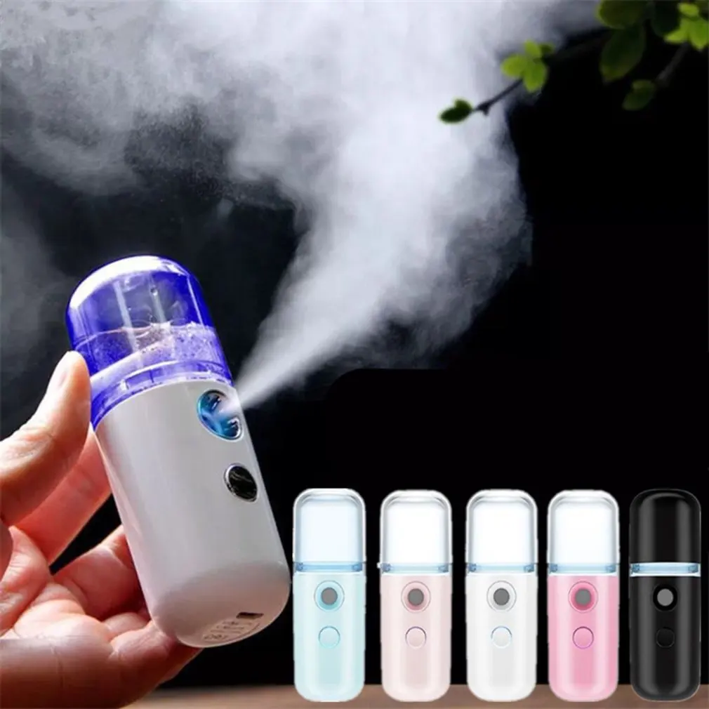 Car Air Humidifier 30ml Mini Nano Facial Sprayer USB Nebulizer Purifier Aromatherapy Essential Oil Diffuser Water Replenishment |