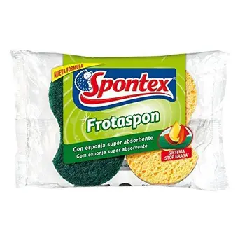 Spontex frotaspon Lozenges (Pack of 2 Stop Device and Cellulose Fiber Grease Green
Spontex frotaspon Lozenges (Pack of 2 Stop Device and Cellulose Fiber Grease Green