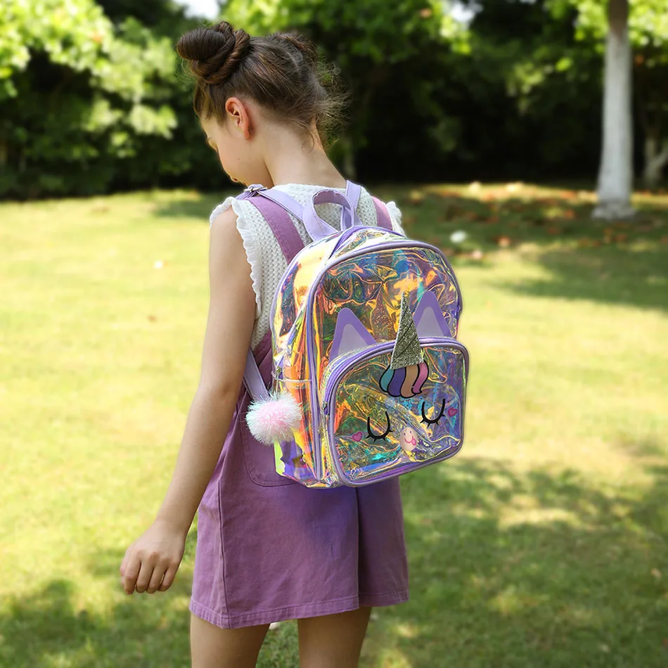 2021 New Unicorn Transparent Backpack Cartoon Tpu Children's Laser Colorful Backpacks Girls Spring Outing School Bag Kids Bags 2021 New Unicorn Transparent Backpack Cartoon Tpu Children's Laser Colorful Backpacks Girls Spring Outing School Bag Kids Bags