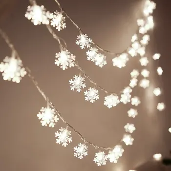 Christmas Party Waterproof LED 6m Snowflake Light String Holiday Outdoor Decoration LED Snowflake Light String
Christmas Party Waterproof LED 6m Snowflake Light String Holiday Outdoor Decoration LED Snowflake Light String