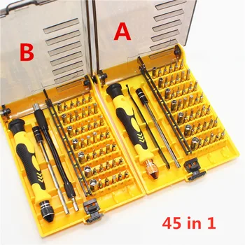 Screwdriver Set 45 In 1 Bit Precision Magnetic Screw Driver Torx Bits Insulated Multitools Phone Repair Hand Tools Kit
Screwdriver Set 45 In 1 Bit Precision Magnetic Screw Driver Torx Bits Insulated Multitools Phone Repair Hand Tools Kit