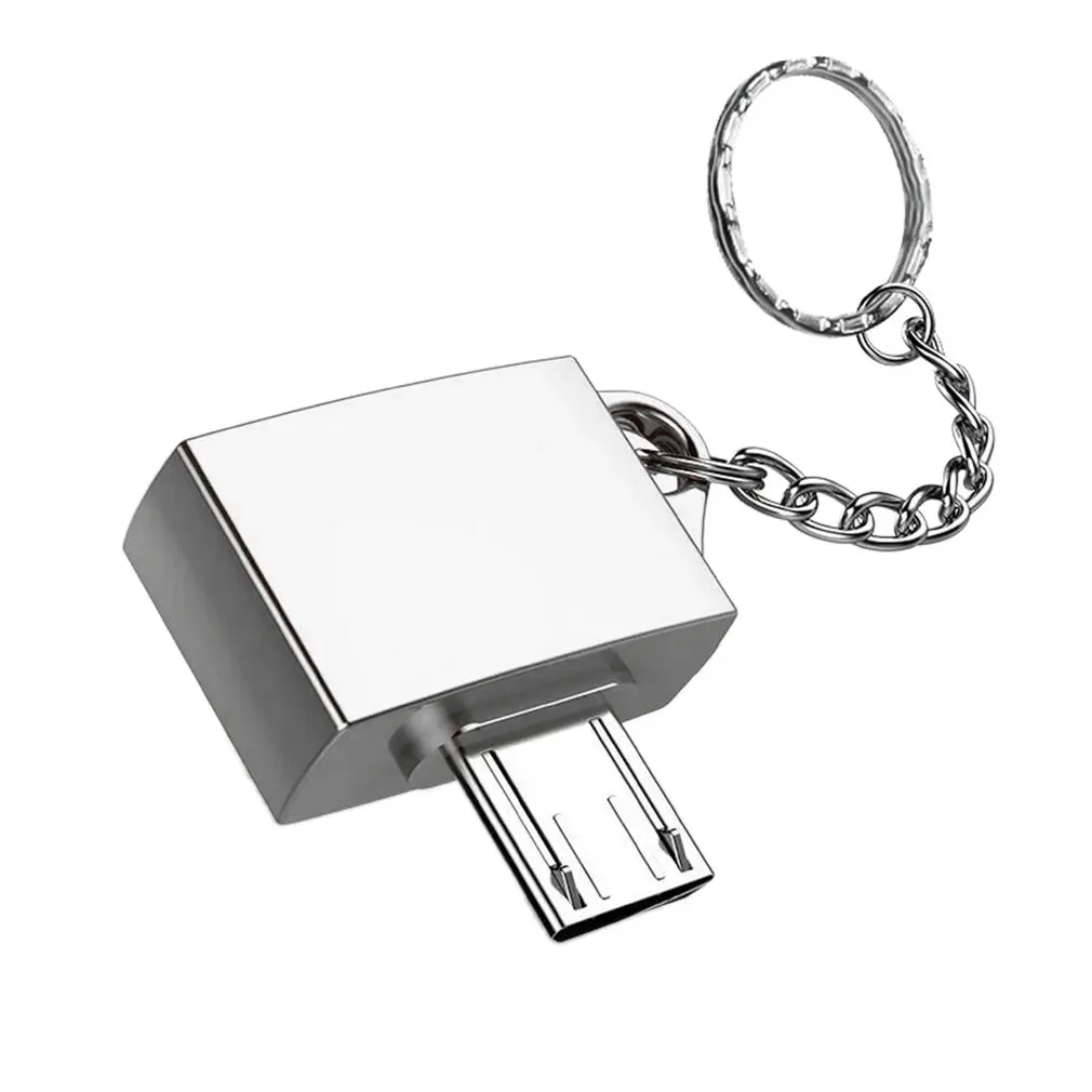 1Pc Quality Ultra Potable Metal USB 2.0 Micro USB OTG Adapter for Android Device with Key Chain Ring Holder
1Pc Quality Ultra Potable Metal USB 2.0 Micro USB OTG Adapter for Android Device with Key Chain Ring Holder