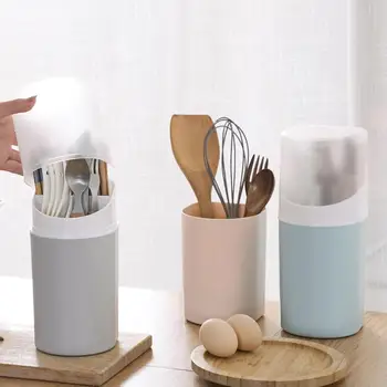 Wall Mounted Kitchen Spoon Holder Fork Storage Basket Plastic Kitchen Cutlery Storage Box Drain Spoon Rack With Cover
Wall Mounted Kitchen Spoon Holder Fork Storage Basket Plastic Kitchen Cutlery Storage Box Drain Spoon Rack With Cover