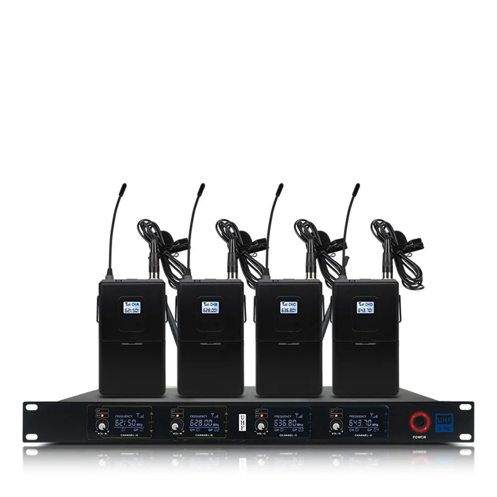 Orban4 channel UHF wireless microphone system with 4 lavalier devices for stage churches for family gatherings
Orban4 channel UHF wireless microphone system with 4 lavalier devices for stage churches for family gatherings