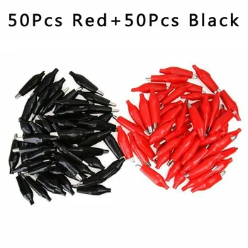 100Pcs 36mm Black Red Small Insulation Boot Metal Alligator Leads Crocodile Clip For Electrical Jumper Wire Cable Probe
100Pcs 36mm Black Red Small Insulation Boot Metal Alligator Leads Crocodile Clip For Electrical Jumper Wire Cable Probe