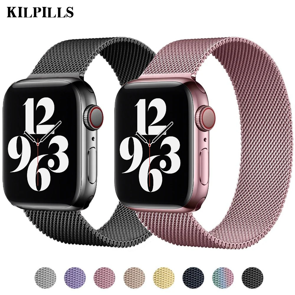 Milanese Loop strap For apple watch series 6 5 4 3 Metal mesh bracelet iWatch 38mm 42mm correa for Apple watch band 40mm 44mm
Milanese Loop strap For apple watch series 6 5 4 3 Metal mesh bracelet iWatch 38mm 42mm correa for Apple watch band 40mm 44mm