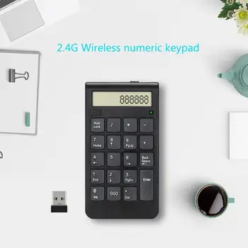 Bluetooth Wireless 20-Key Smart Keypad And Calculator Keyboard Cordless Numeric Keypad LCD Display For MacBook For IPad PC
Bluetooth Wireless 20-Key Smart Keypad And Calculator Keyboard Cordless Numeric Keypad LCD Display For MacBook For IPad PC