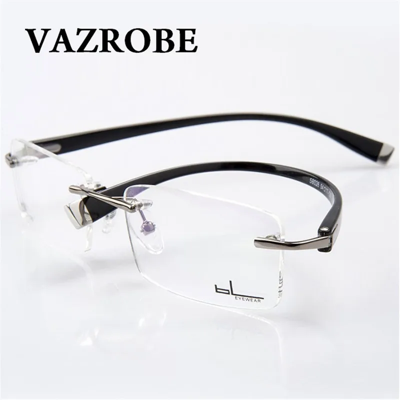 Vazrobe Rimless Eyeglasses Frames Men frameless Glasses for Man myopia diopter Prescription Spectacles for Man's Eyewear
Vazrobe Rimless Eyeglasses Frames Men frameless Glasses for Man myopia diopter Prescription Spectacles for Man's Eyewear
