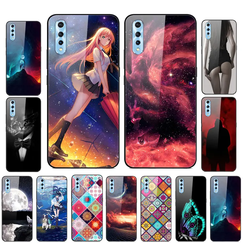 Чехол для Vivo S1 6 38 дюйма закаленное стекло жесткая задняя крышка телефона чехол 1907