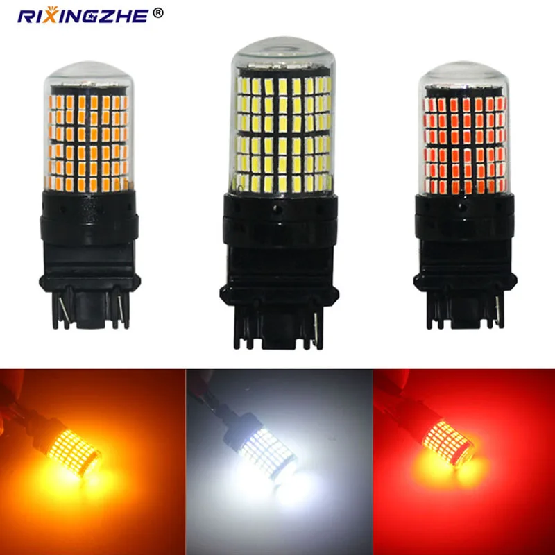 RXZ 1PC Canbus T25 3156 P27W 3157 P27/7W 144SMD 4014 LED Car Light Bulb Car DRL Turn Signal Light brake light Clearance LED 12V
RXZ 1PC Canbus T25 3156 P27W 3157 P27/7W 144SMD 4014 LED Car Light Bulb Car DRL Turn Signal Light brake light Clearance LED 12V