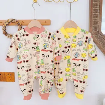 WLG Baby Clothes Boys Girls Rompers Spring Autumn Cartoon Printed Yellow Pink Long Sleeve Romper Toddler Casual Clothes 
WLG Baby Clothes Boys Girls Rompers Spring Autumn Cartoon Printed Yellow Pink Long Sleeve Romper Toddler Casual Clothes