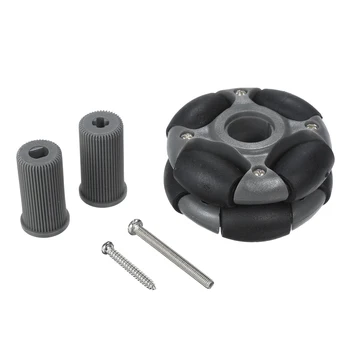 48mm Compatible Omni Wheels 14036 Universal Wheel with Roller and Screws for Arduino Smart Robot Car DIY RC Toy Parts
48mm Compatible Omni Wheels 14036 Universal Wheel with Roller and Screws for Arduino Smart Robot Car DIY RC Toy Parts