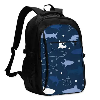 Backpack USB Charge Women Cute Blue And White Shark Student Backpack Letters Print School Bag Teenager Girls Backpack
Backpack USB Charge Women Cute Blue And White Shark Student Backpack Letters Print School Bag Teenager Girls Backpack