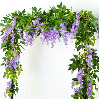 Artificial Flower Home DecorWedding Decoration Garland Silk Artificial Flower Wisteria Vines Party Home Garden Decor
Artificial Flower Home DecorWedding Decoration Garland Silk Artificial Flower Wisteria Vines Party Home Garden Decor