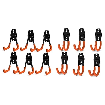 12Pcs Steel Garage Storage Double Hook, Heavy Duty Tool for Organizing Power Tools - 6Pcs J Hook & 6Pcs Small U Hooks
12Pcs Steel Garage Storage Double Hook, Heavy Duty Tool for Organizing Power Tools - 6Pcs J Hook & 6Pcs Small U Hooks
