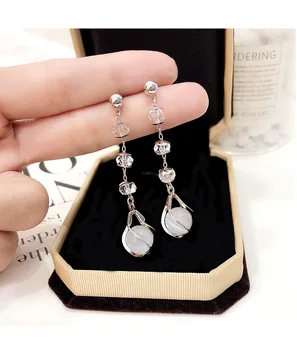 New Bowknot opal female earrings ear ring S925 needle stud fashion jewelry eardrop earring fashion accessories jewel women 
New Bowknot opal female earrings ear ring S925 needle stud fashion jewelry eardrop earring fashion accessories jewel women