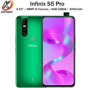 Middle East Version Infinix S5 Pro 4G Mobile Phone 6.53" 6GB 128GB OctaCore 48MP AI Camera 1080x2340p 4000mAh Android Smartphone
Middle East Version Infinix S5 Pro 4G Mobile Phone 6.53" 6GB 128GB OctaCore 48MP AI Camera 1080x2340p 4000mAh Android Smartphone