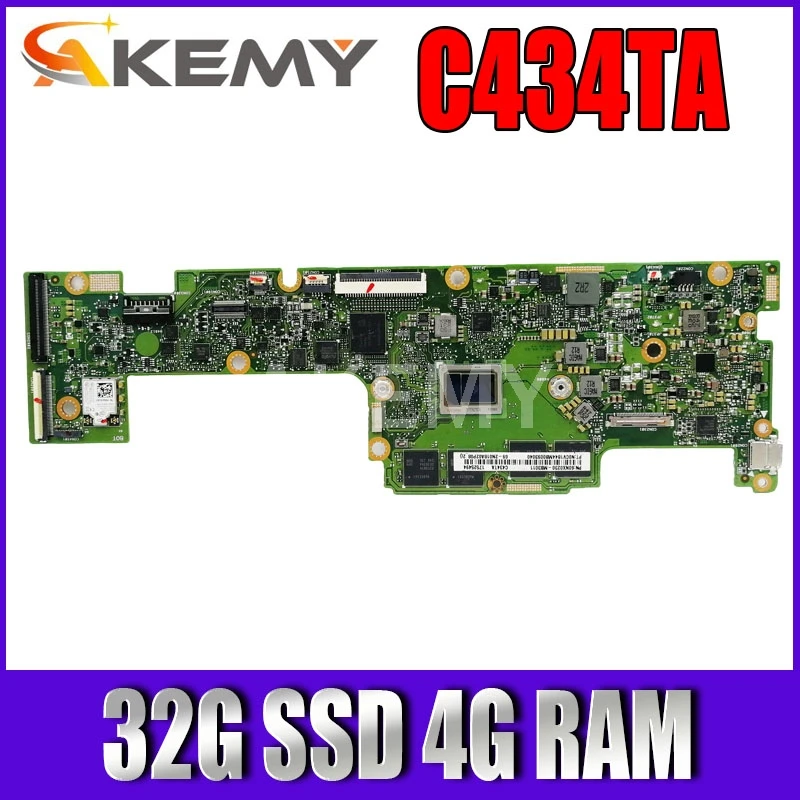 Akemy C434TA Motherboard For ASUS Chromebook Flip C434TA-DSM4T C434TA Laotop Mainboard with 32G SSD 4G RAM
Akemy C434TA Motherboard For ASUS Chromebook Flip C434TA-DSM4T C434TA Laotop Mainboard with 32G SSD 4G RAM