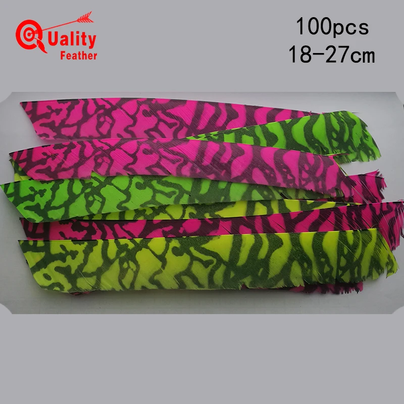 New 100pcs Real Turkey Feather Lace pattern Full length Real Turkey Feather Arrow Feather Fletchings Diy
New 100pcs Real Turkey Feather Lace pattern Full length Real Turkey Feather Arrow Feather Fletchings Diy
