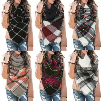 Winter Women Scarves Oversized Plaid Triangle Blanket Scarf Checked Wrap Shawl Winter Outdoor Warm Wrap 2020
Winter Women Scarves Oversized Plaid Triangle Blanket Scarf Checked Wrap Shawl Winter Outdoor Warm Wrap 2020