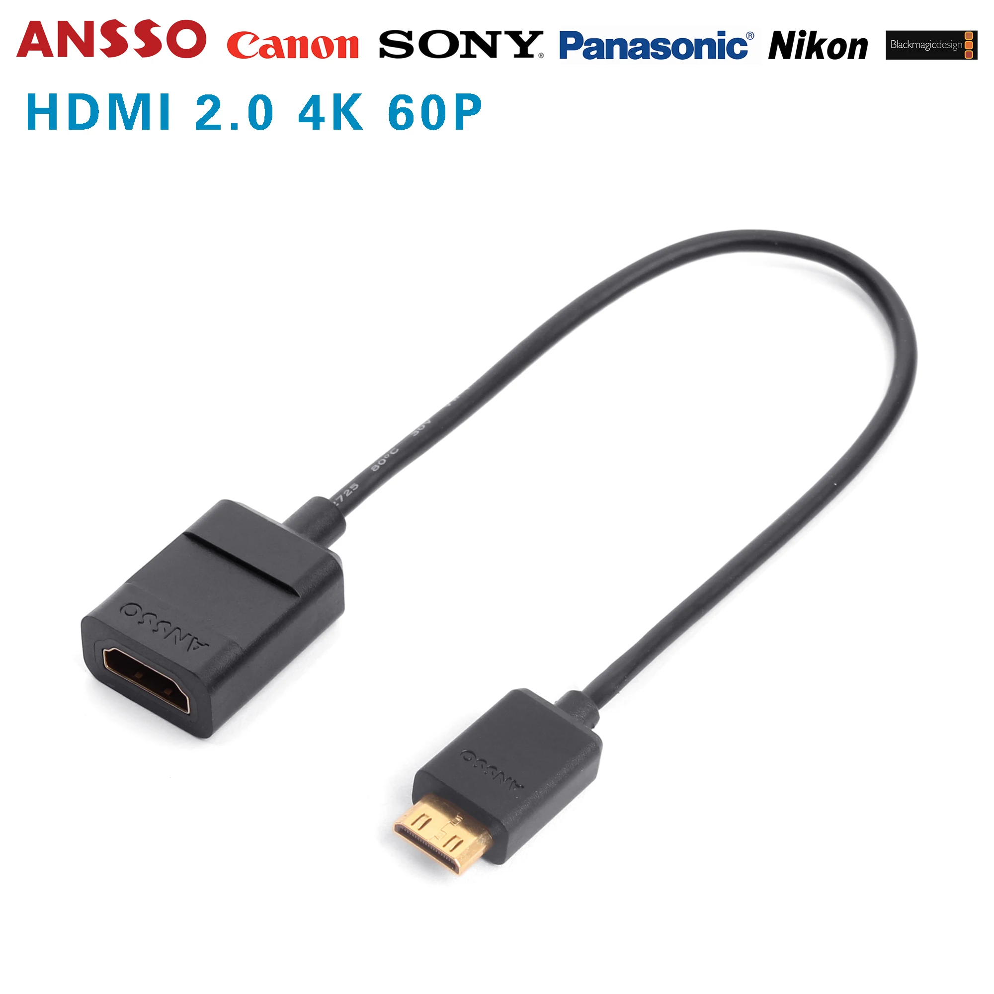 Mini Micro HDMI-compatible Ultra Slim Single SLR Ultra-fine Soft Mini Micro Male To HDMI Female Adapter Cable Atomos Laptop
Mini Micro HDMI-compatible Ultra Slim Single SLR Ultra-fine Soft Mini Micro Male To HDMI Female Adapter Cable Atomos Laptop