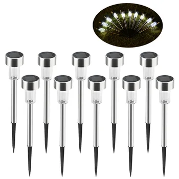5/10Pcs Outdoor Solar Powered LED Light Lamp Stainless Steel IP55 Waterproof Landscape & Walkway Lights
5/10Pcs Outdoor Solar Powered LED Light Lamp Stainless Steel IP55 Waterproof Landscape & Walkway Lights