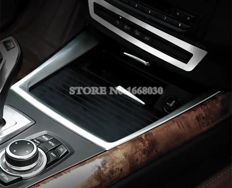 Внутренняя консоль держатель стакана воды накладка 1 шт для BMW X5 E70 2008 2013|Лепнина