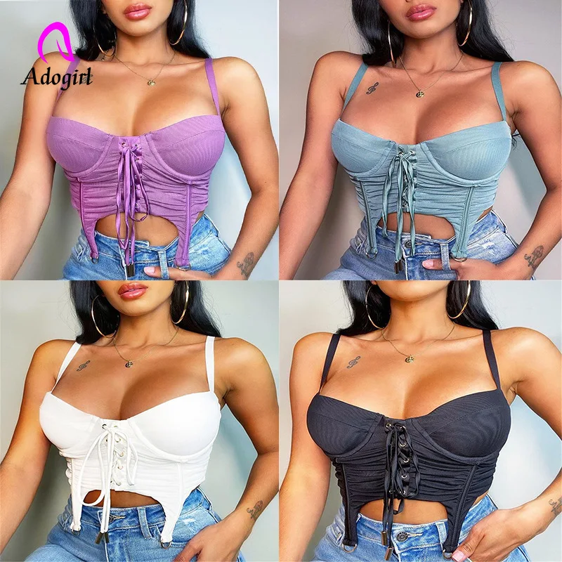 Off shoulder Sexy Lace Up Cropped Camisole Solid Color Backless Zipper Women Tops Ruched Street Clubwear Ladies Short Tank Top
Off shoulder Sexy Lace Up Cropped Camisole Solid Color Backless Zipper Women Tops Ruched Street Clubwear Ladies Short Tank Top