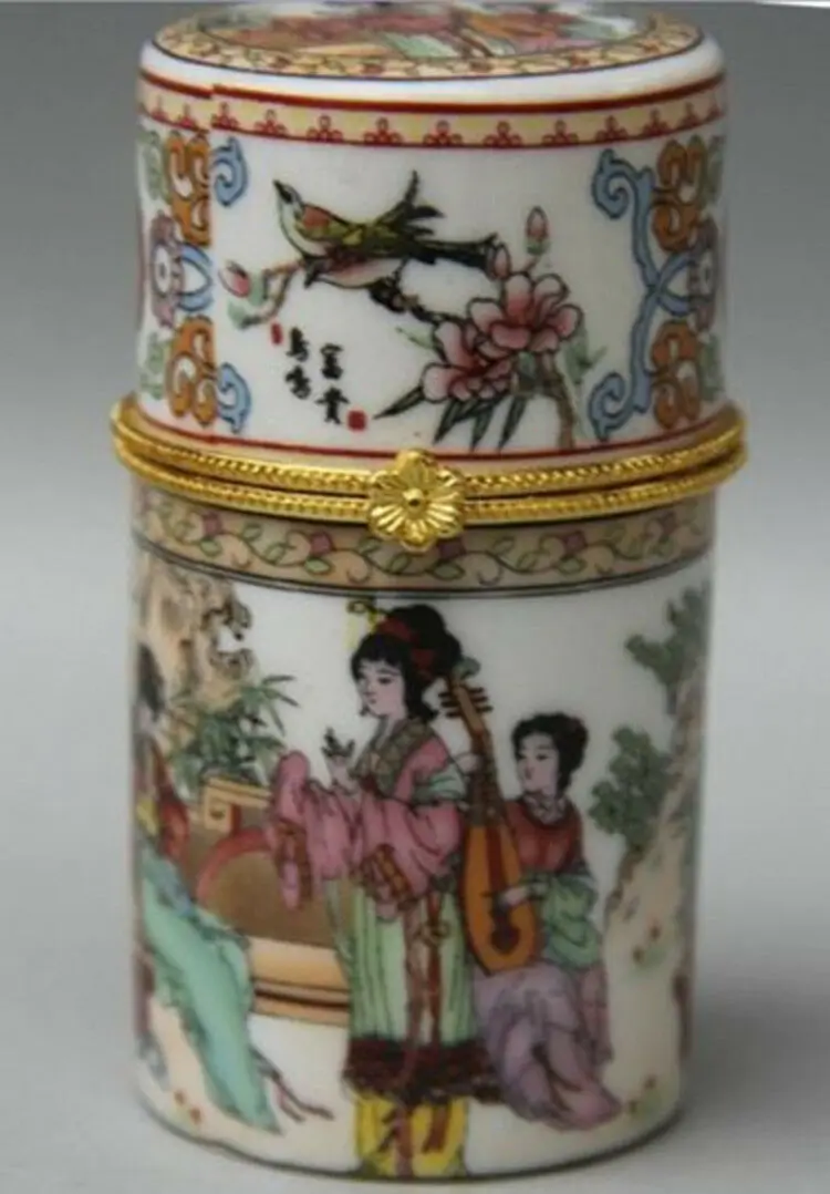 Chinese Porcelain Palace Belle Play Music Round Toothpick Box Tourist Souvenirs Home Decoration Ornaments
Chinese Porcelain Palace Belle Play Music Round Toothpick Box Tourist Souvenirs Home Decoration Ornaments
