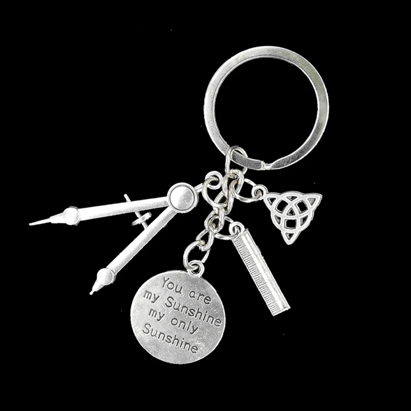 1PCS Keychain New Popular and Fun Handmade Personality with Compass / Ruler / Geometry / Text Nameplate / Metal Keychain Gift
1PCS Keychain New Popular and Fun Handmade Personality with Compass / Ruler / Geometry / Text Nameplate / Metal Keychain Gift