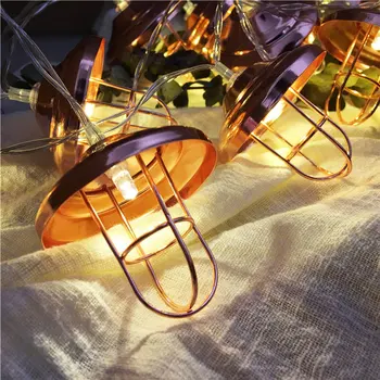 10/20 LEDs Rose Gold Geometric Metal lampshade String Lights,Retro Lampshade Fairy Lights For Chirstmas, Garden Home Decor
10/20 LEDs Rose Gold Geometric Metal lampshade String Lights,Retro Lampshade Fairy Lights For Chirstmas, Garden Home Decor