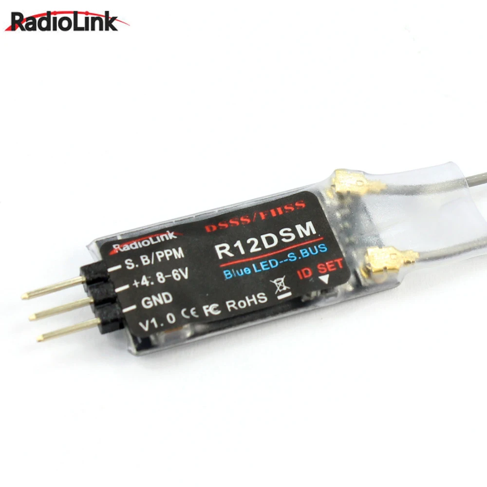 Radiolink R12DSM 2.4G 12 Channels Receiver for Radiolink Transmitters AT9 AT9S AT10 AT10II
Radiolink R12DSM 2.4G 12 Channels Receiver for Radiolink Transmitters AT9 AT9S AT10 AT10II