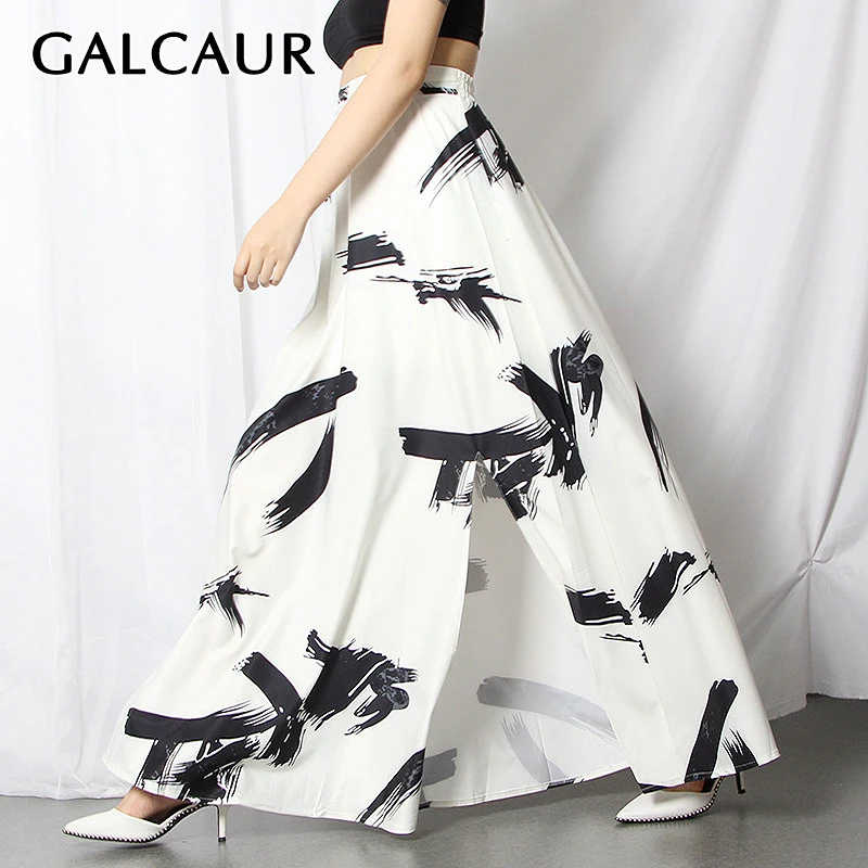GALCAUR Casual Print Skirt For Women High Waist Hit Color Side Split Ankle Length A Line Skirts Female 2022 Clothing Spring
GALCAUR Casual Print Skirt For Women High Waist Hit Color Side Split Ankle Length A Line Skirts Female 2022 Clothing Spring