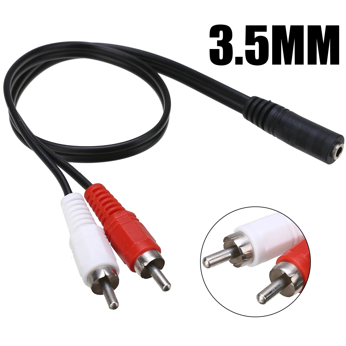 1pc 3.5mm Stereo Audio Adapter Cables 1/8" Female Mini Jack to 2 RCA Male Adapter Audio Y Cables Splitter New
1pc 3.5mm Stereo Audio Adapter Cables 1/8" Female Mini Jack to 2 RCA Male Adapter Audio Y Cables Splitter New