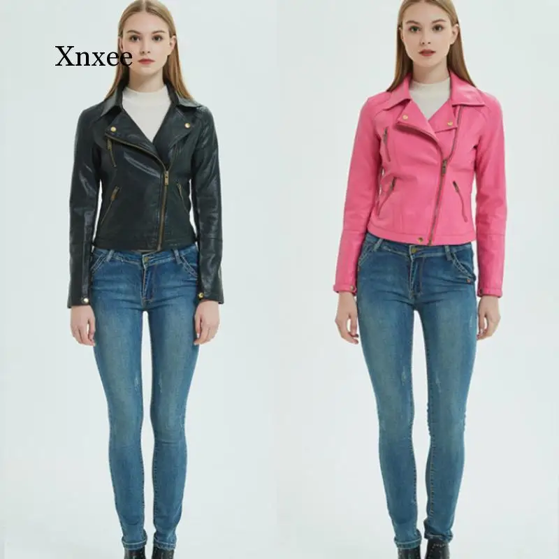 New Loose Pu Faux Leather Jacket Women Classic Biker Jacket Autumn Winter Lady Basic Coat Fashion Casual Outerwear Tops Clothing 
New Loose Pu Faux Leather Jacket Women Classic Biker Jacket Autumn Winter Lady Basic Coat Fashion Casual Outerwear Tops Clothing