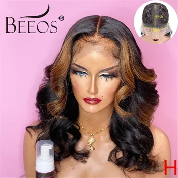 Beeos 180% Highlight Colored Body Wave Wigs Pre Plucked Bleached Knots T Part Lace Front Human Hair Wig Brazilian Remy Hair
Beeos 180% Highlight Colored Body Wave Wigs Pre Plucked Bleached Knots T Part Lace Front Human Hair Wig Brazilian Remy Hair