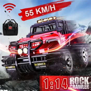 New 4WD RC Racing Car 1:14 2.4GHz Electric Rechargeable Remote Control Off Road Vehicle High Speed Toy Gift for kids w/Light
New 4WD RC Racing Car 1:14 2.4GHz Electric Rechargeable Remote Control Off Road Vehicle High Speed Toy Gift for kids w/Light