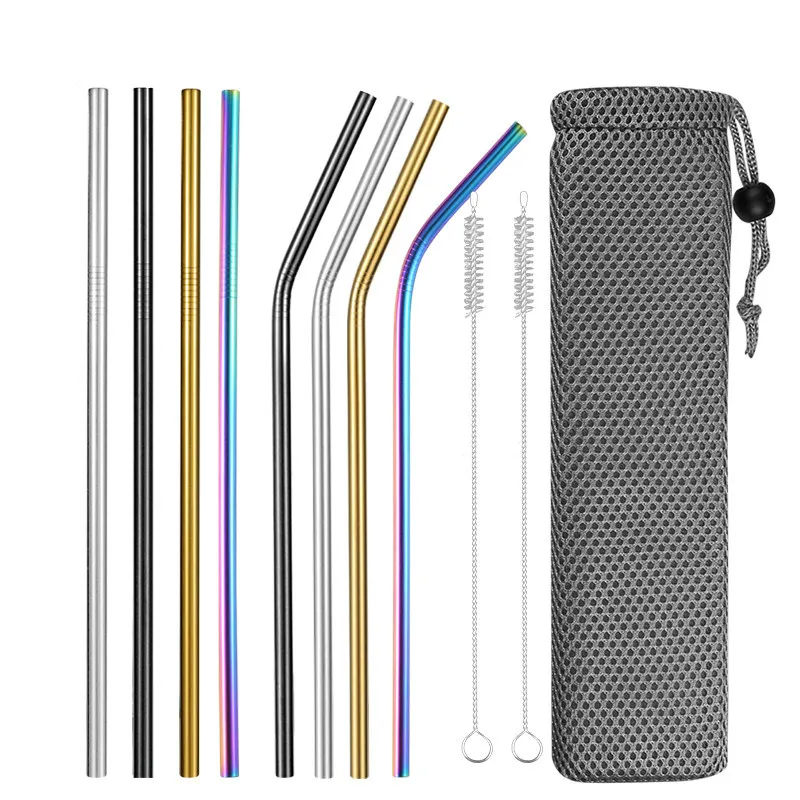 Reusable Metal Drinking Straws Stainless Steel Sturdy Bent Straight Straw with Cleans Brush Bar Party Accessory For Eco Friendly
Reusable Metal Drinking Straws Stainless Steel Sturdy Bent Straight Straw with Cleans Brush Bar Party Accessory For Eco Friendly