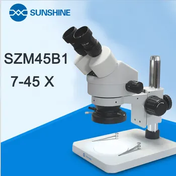 SZM45B1 7-45 professional continuous microscope with binocular zoom for mobile phone test LCD motherboard repair microscope
SZM45B1 7-45 professional continuous microscope with binocular zoom for mobile phone test LCD motherboard repair microscope