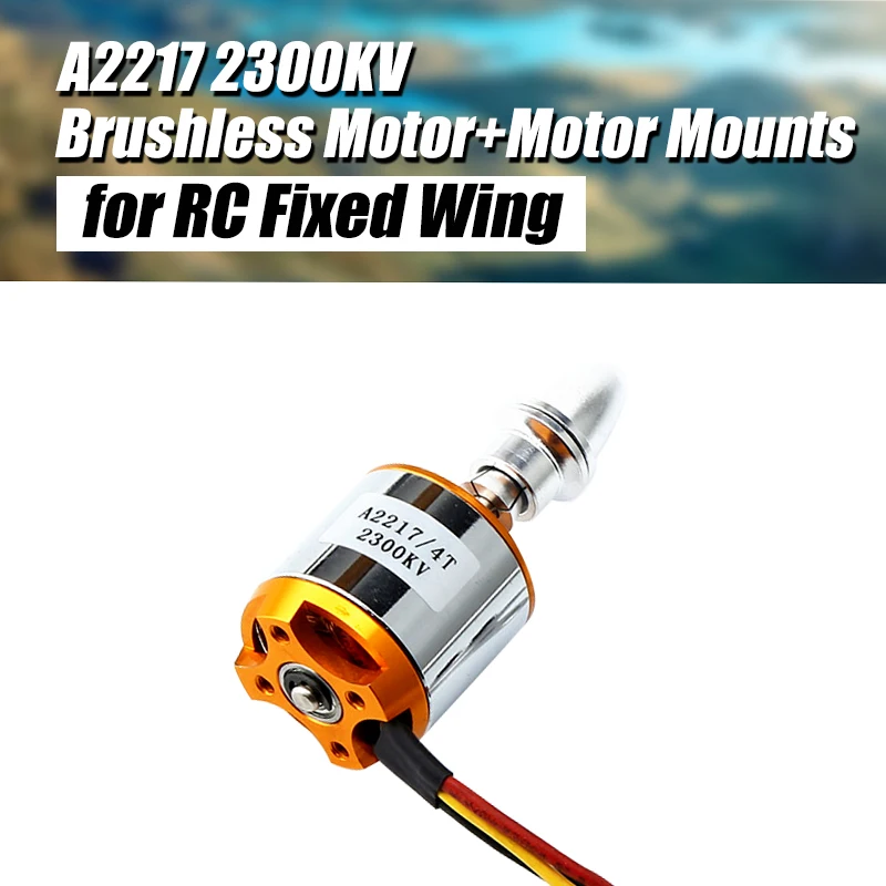 NEW A2217 2217 2300KV With Motor Mount Outrunner Brushless Motor For RC Fixing Wing Quadrocopter Multi-copter
NEW A2217 2217 2300KV With Motor Mount Outrunner Brushless Motor For RC Fixing Wing Quadrocopter Multi-copter