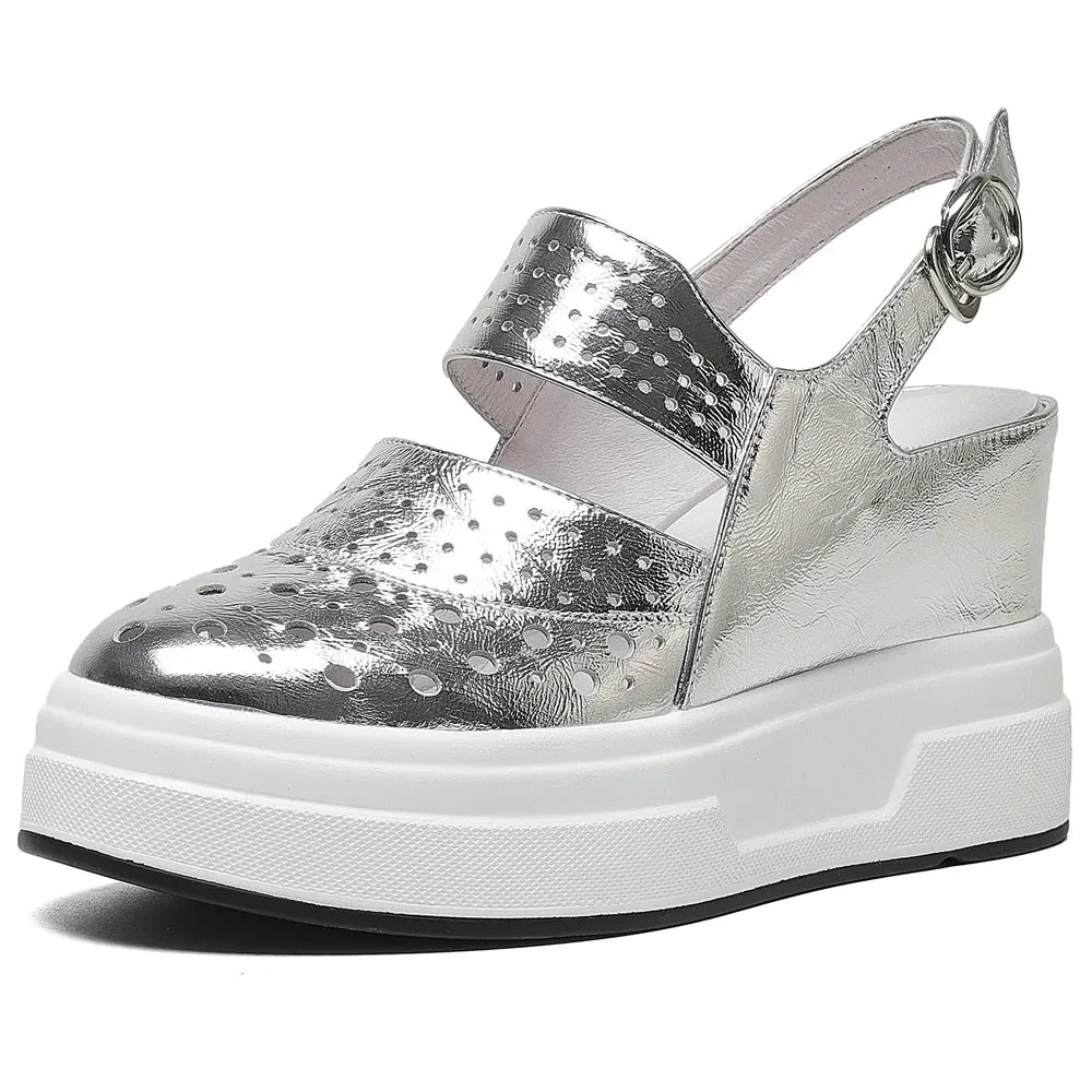 Summer Platform Pumps Women Genuine Leather Wedges High Heel Gladiator Sandals Female Round Toe Fashion Sneakers Casual Shoes
Summer Platform Pumps Women Genuine Leather Wedges High Heel Gladiator Sandals Female Round Toe Fashion Sneakers Casual Shoes