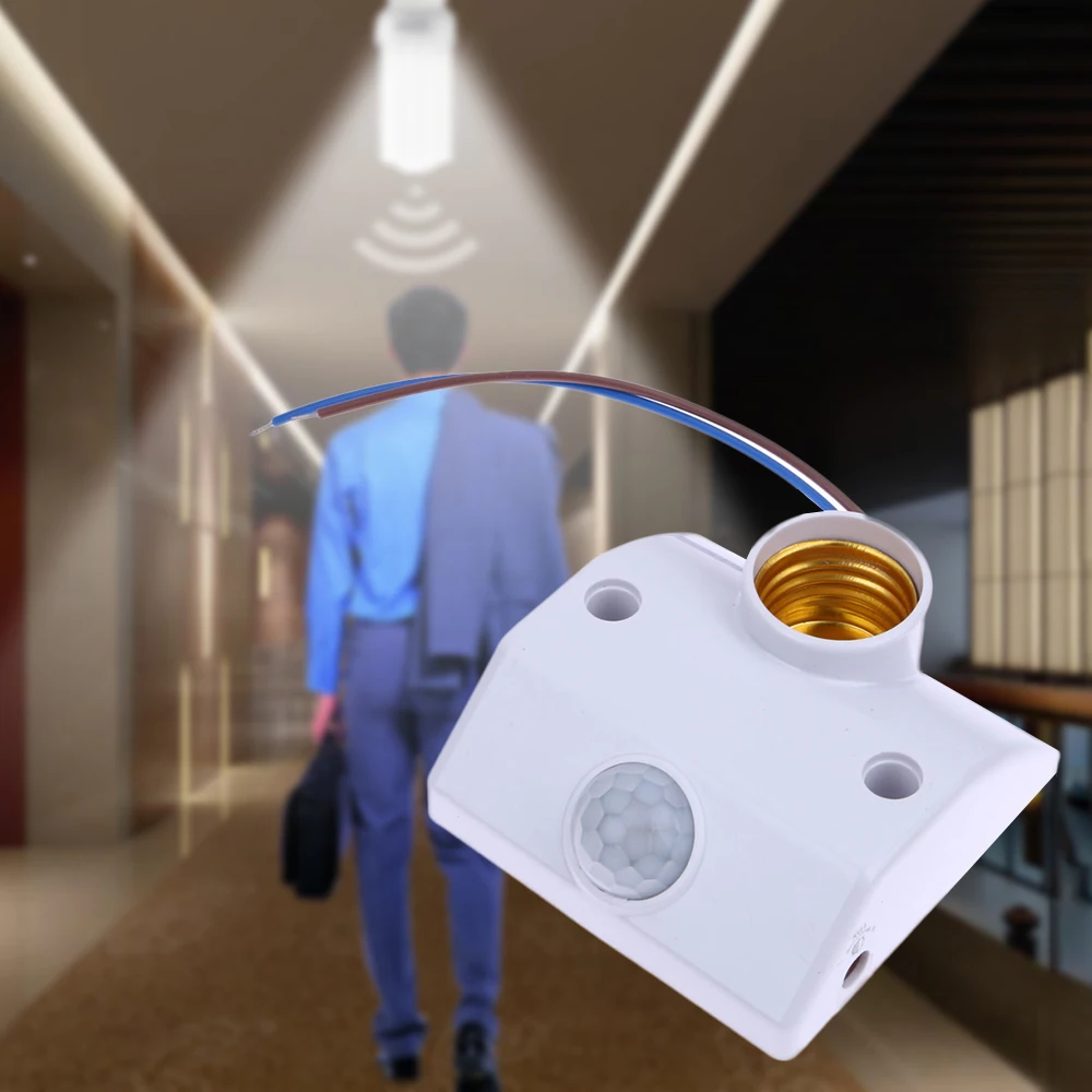 Lamp Holder E27 Infrared Motion Sensor Light Switch Automatic AC 220V Intelligent Light Motion Sensing Switch Lamp Base Socket
Lamp Holder E27 Infrared Motion Sensor Light Switch Automatic AC 220V Intelligent Light Motion Sensing Switch Lamp Base Socket