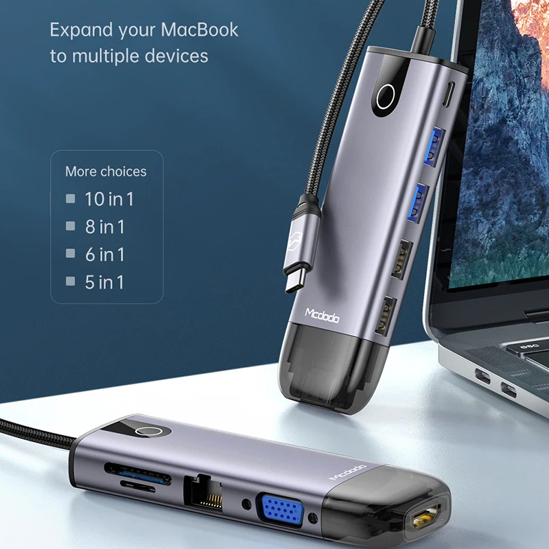Macdo USB C HUB Type C to Multi USB 3.0 RJ45 HDMI VGA Adapter PD 100W for MacBook iPad Pro Huawei Mate 30 Splitter Type C HUB
Macdo USB C HUB Type C to Multi USB 3.0 RJ45 HDMI VGA Adapter PD 100W for MacBook iPad Pro Huawei Mate 30 Splitter Type C HUB