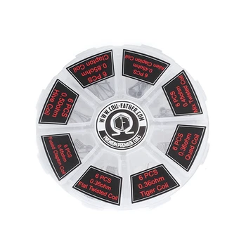 Coil Father A1 8 in 1 Prebuilt Coil Box Hive Quad Tiger Fused Mix Twisted Alien Coil Brush T Screwdriver Vape Tool
Coil Father A1 8 in 1 Prebuilt Coil Box Hive Quad Tiger Fused Mix Twisted Alien Coil Brush T Screwdriver Vape Tool
