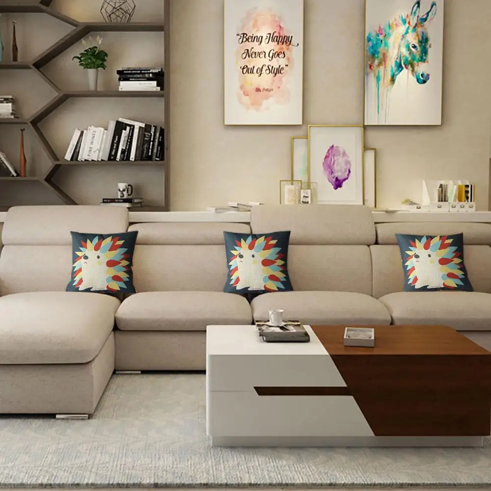 Removable Linen Hedgehog Animal Square Throw Pillow Case Cushion Cover Sofa Bed Car Decor soft breathable xmas elk
Removable Linen Hedgehog Animal Square Throw Pillow Case Cushion Cover Sofa Bed Car Decor soft breathable xmas elk