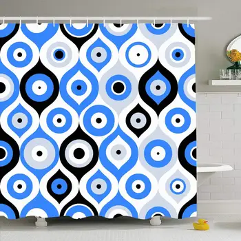 Shower Curtain Set with Hooks 72x72 Pattern Turkish for Texture Eye Bead Textile Blue Happy Abstract Color Textures Traditional
Shower Curtain Set with Hooks 72x72 Pattern Turkish for Texture Eye Bead Textile Blue Happy Abstract Color Textures Traditional