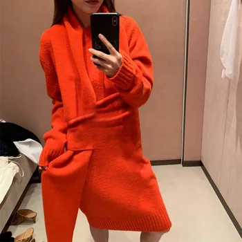 lady 2019 Irregular Design Solid Color Fashion Autumn Woman High Waist Long Fund Knee-Length Knitting shirt blouse ZX494
lady 2019 Irregular Design Solid Color Fashion Autumn Woman High Waist Long Fund Knee-Length Knitting shirt blouse ZX494
