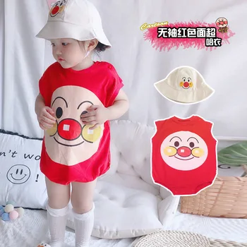 New Red Anpanman Kids Rompers For Summer Children Cartoon Baby Boys Girls Short Clothes Cotton Toddler 3M-18M With Hat
New Red Anpanman Kids Rompers For Summer Children Cartoon Baby Boys Girls Short Clothes Cotton Toddler 3M-18M With Hat